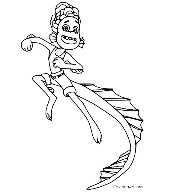 Luca Coloring Pages 99