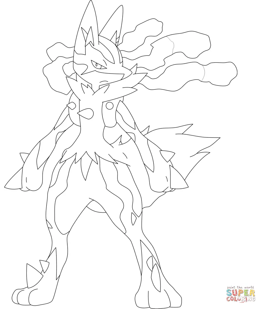 Lucario Coloring Pages