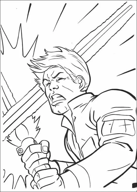 Luke Skywalker Coloring Pages 16