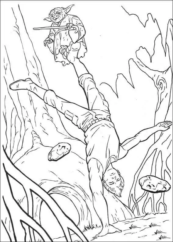 Luke Skywalker Coloring Pages 19