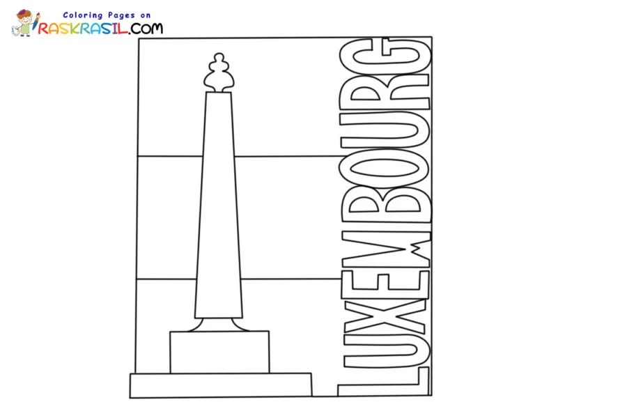 Luxembourg Coloring Pages 4