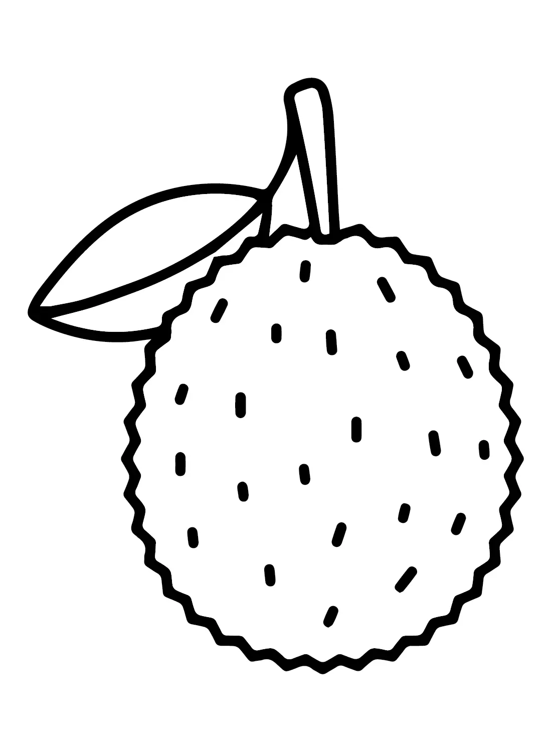 Lychee Coloring Pages 4