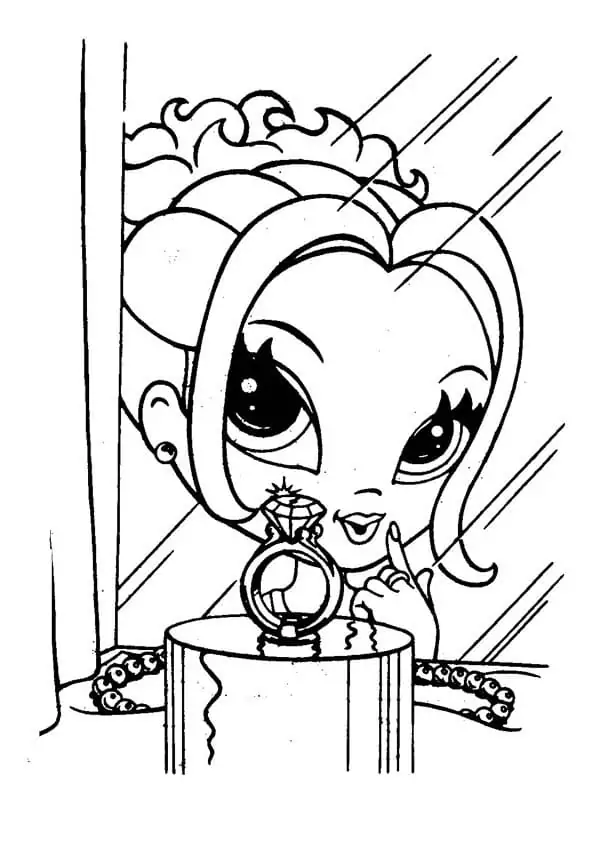 Makeup Coloring Pages 41