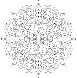 Desenhos de Mandala Para Colorir 1