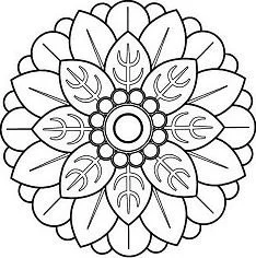 Desenhos de Mandala Para Colorir 154