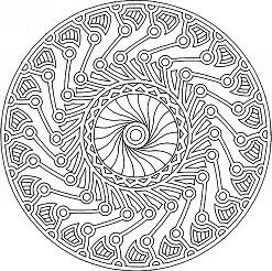 Desenhos de Mandala Para Colorir 243