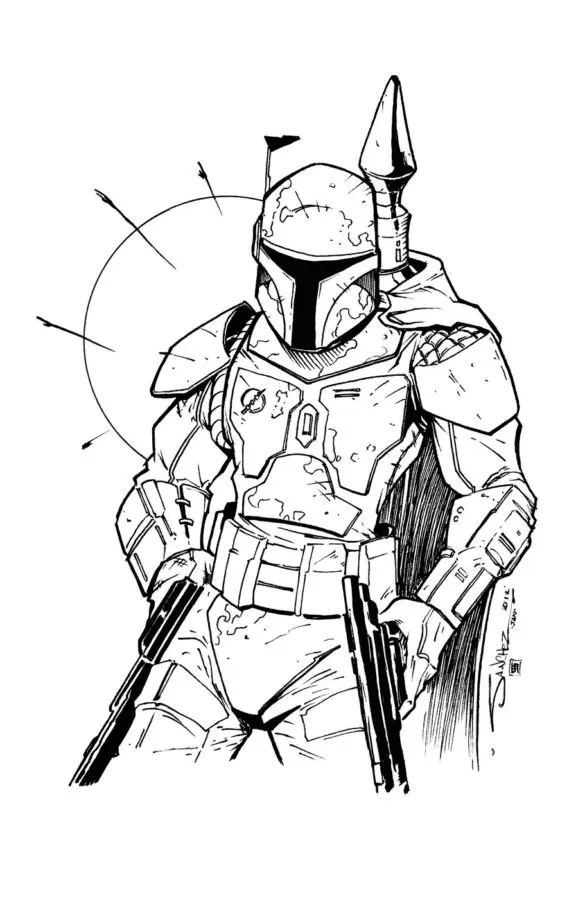 Desenhos de Mandalorian Para Colorir 49