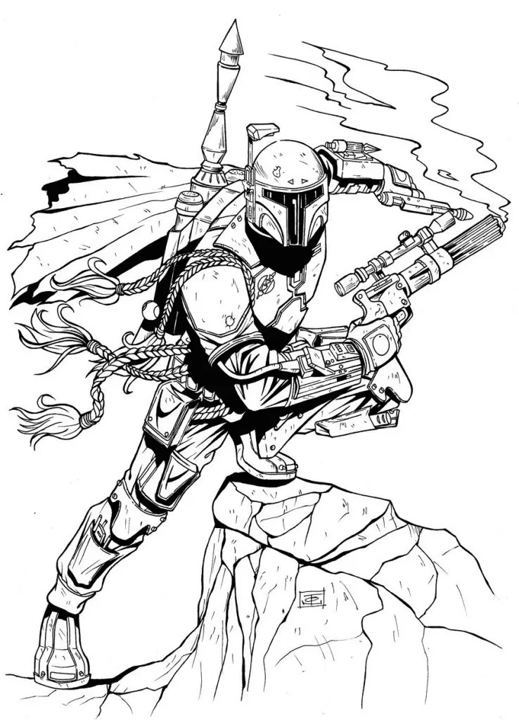 Mandalorian Para Colorear 50