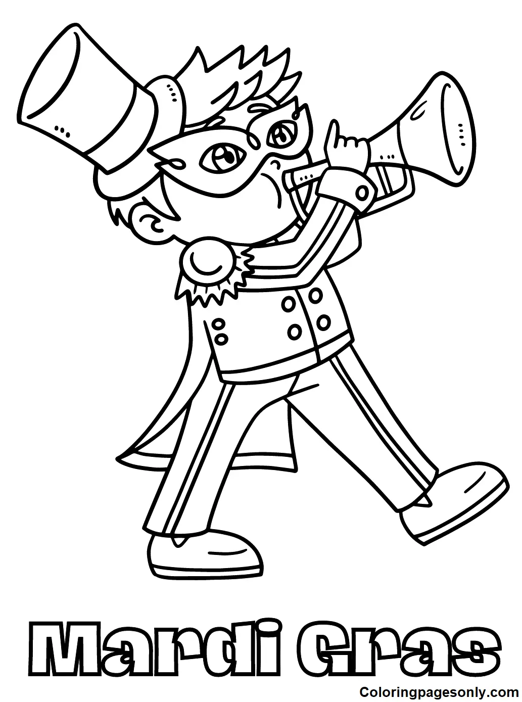 Mardi Gras Coloring Pages 64