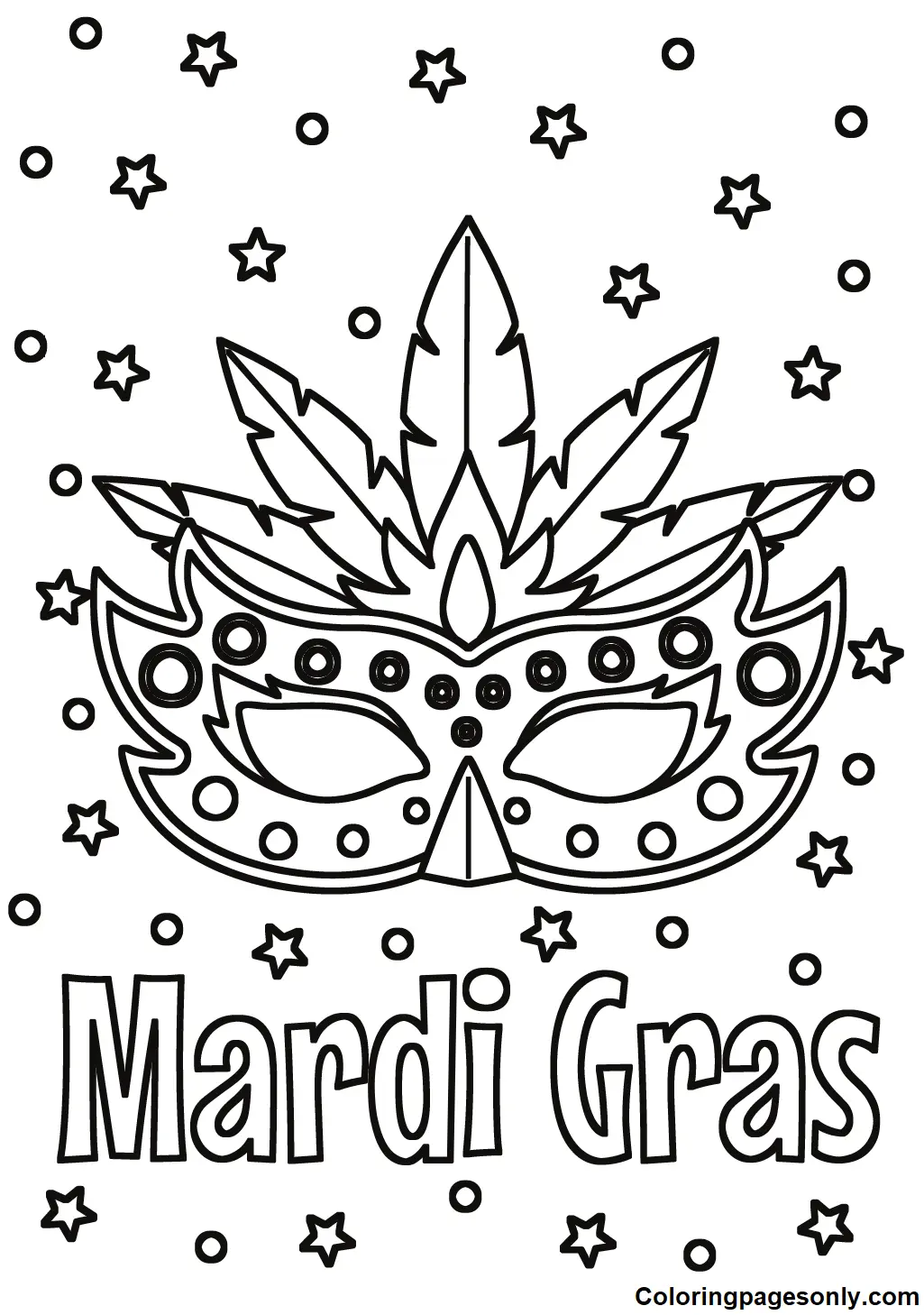 Mardi Gras Coloring Pages 65