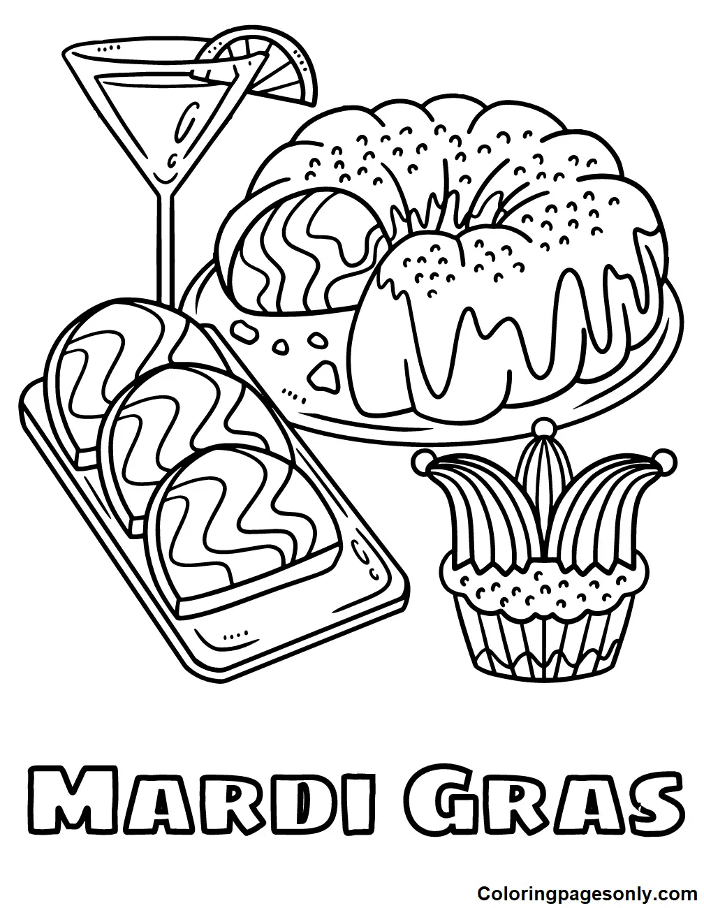 Mardi Gras Coloring Pages 66