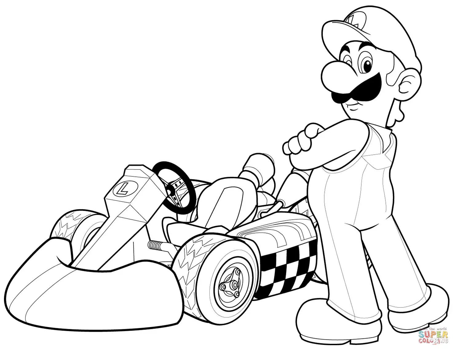 Mario and Luigi Coloring Pages