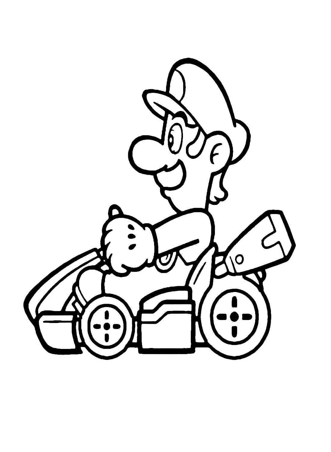 Mario Kart Coloring Pages 11