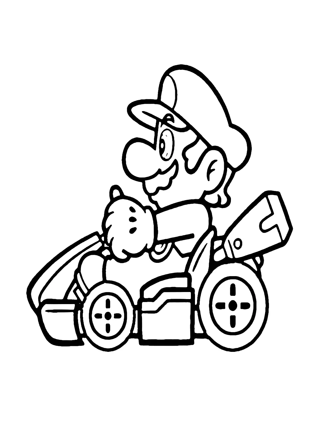 Mario Kart Coloring Pages 14