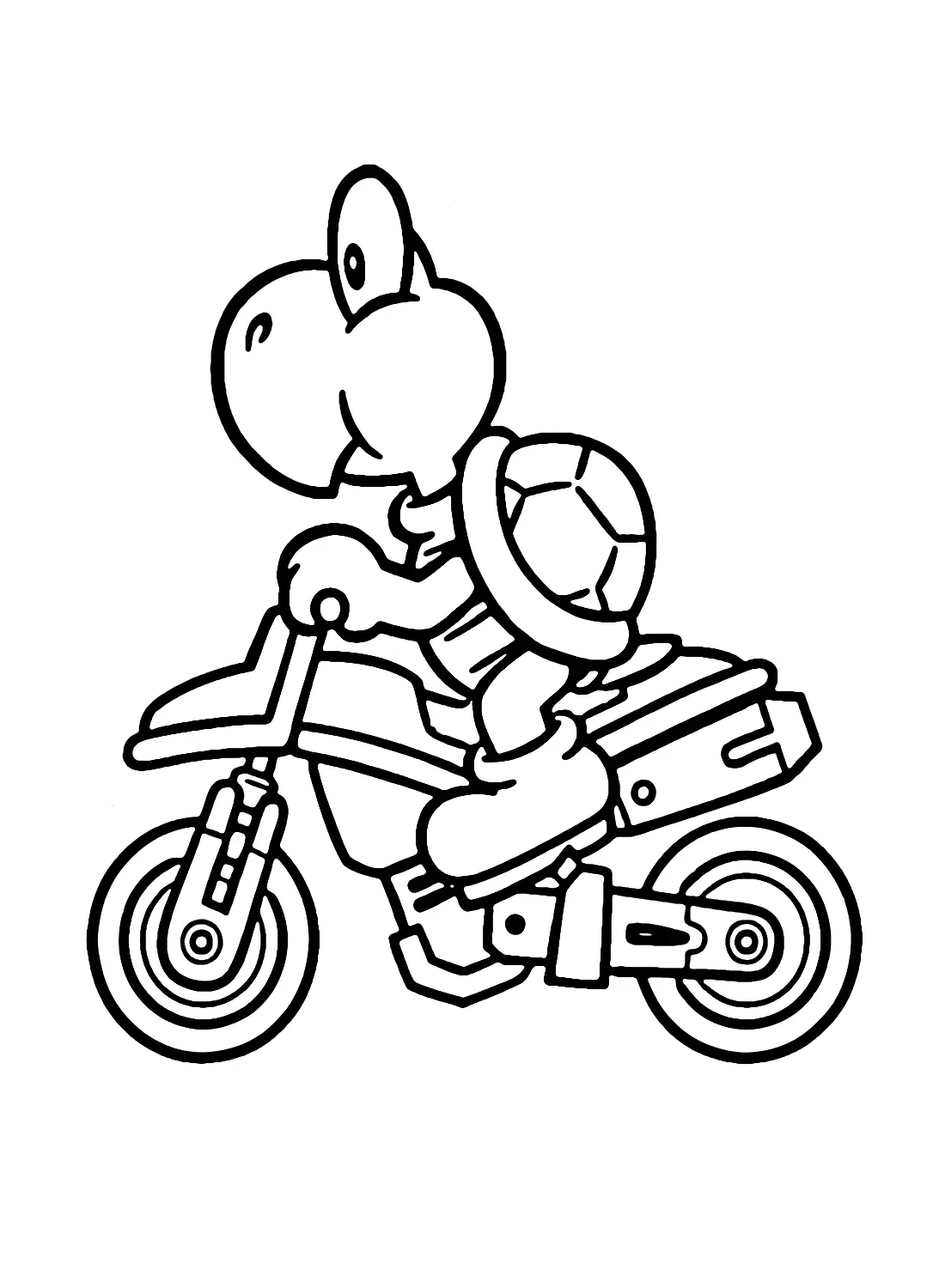 Mario Kart Coloring Pages 17