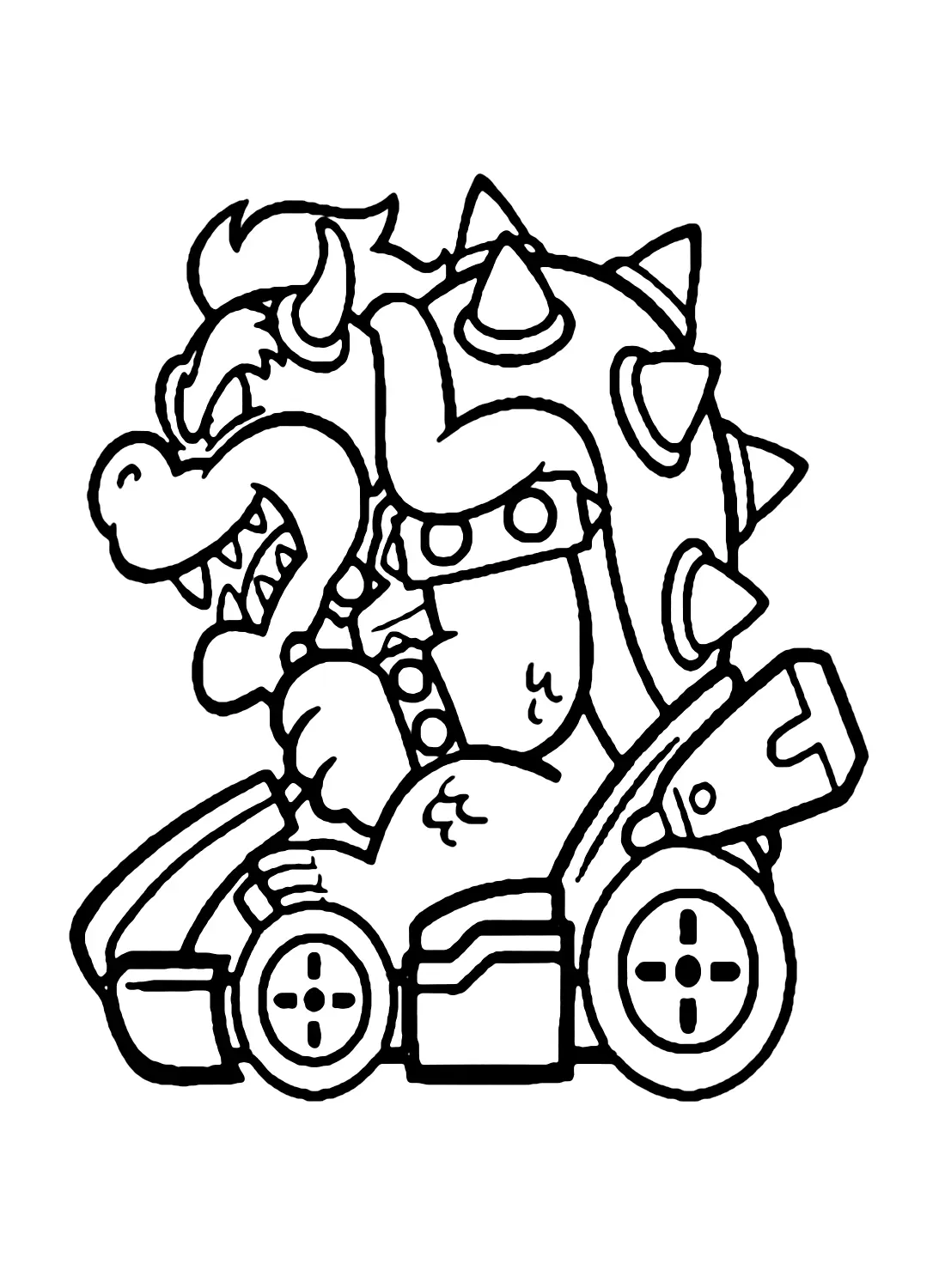 Mario Kart Coloring Pages 19