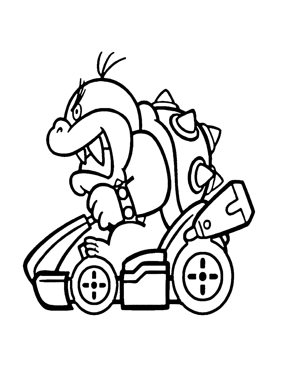 Mario Kart Coloring Pages 20