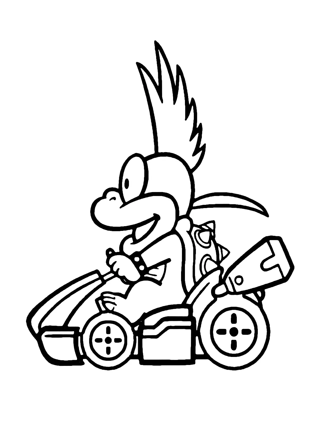 Mario Kart Coloring Pages 23