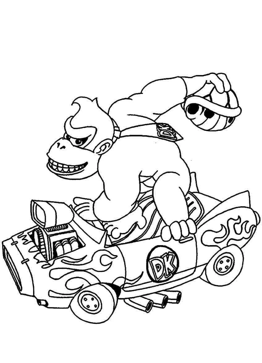 Mario Kart Coloring Pages 3