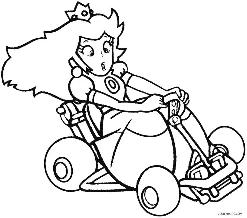 Mario Kart Coloring Pages 4