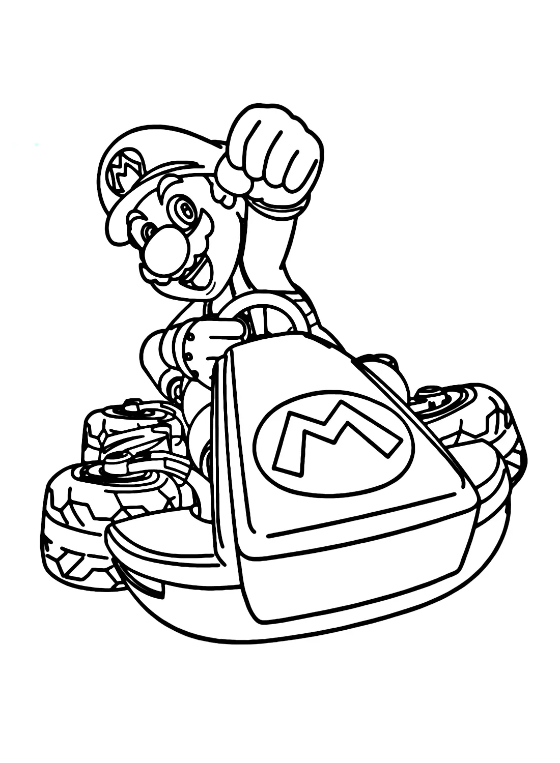 Mario Kart Coloring Pages 5