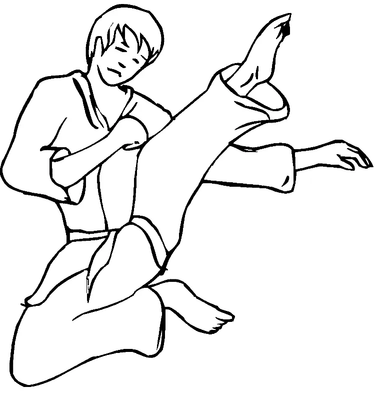 Artes Marciales Para Colorear 51