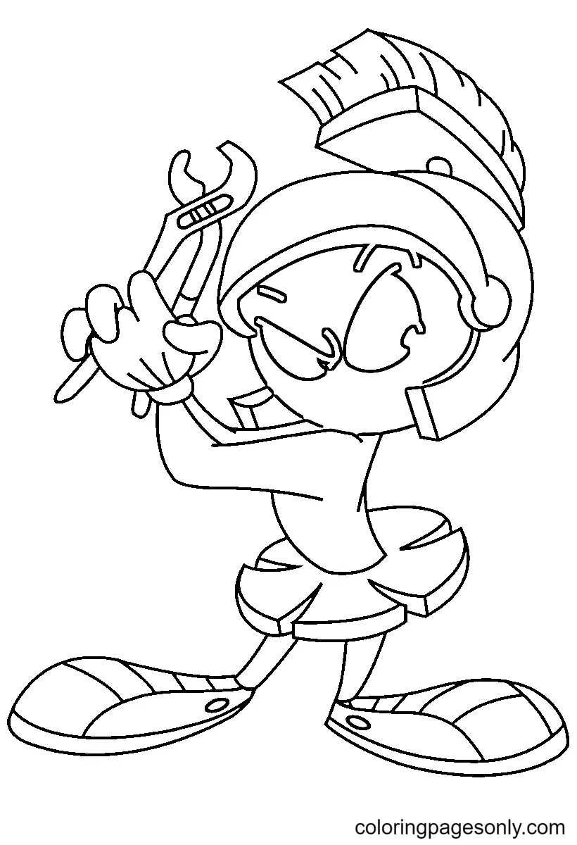 Marvin the Martian Coloring Pages 12