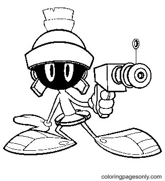 Marvin the Martian Coloring Pages 14