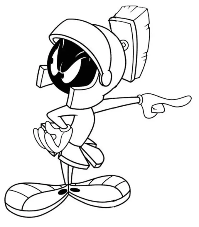 Marvin the Martian Coloring Pages 15