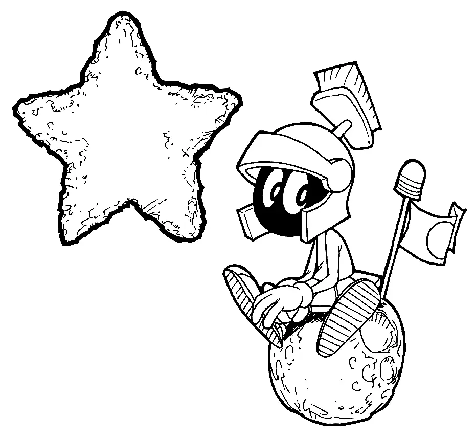 Marvin the Martian Coloring Pages 23