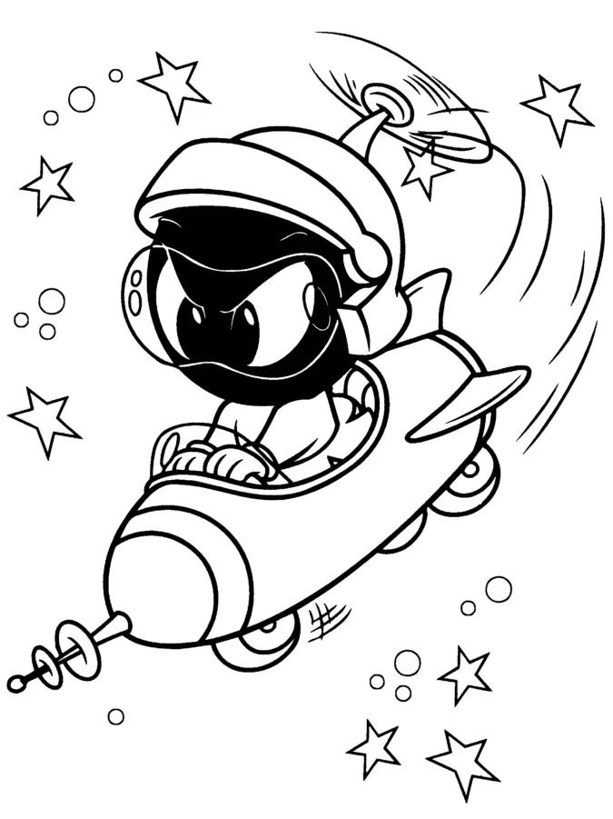 Marvin the Martian Coloring Pages 3