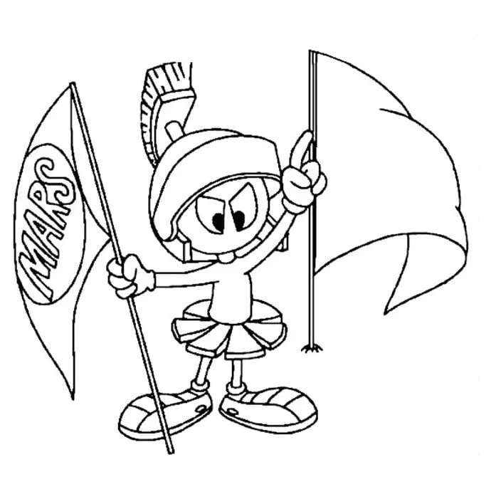 Marvin the Martian Coloring Pages 30