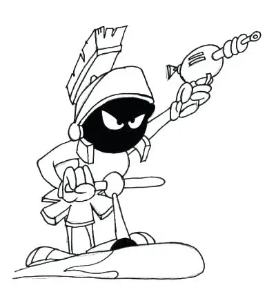 Marvin the Martian Coloring Pages 35