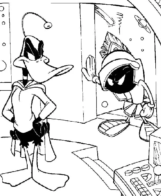 Marvin the Martian Coloring Pages 36