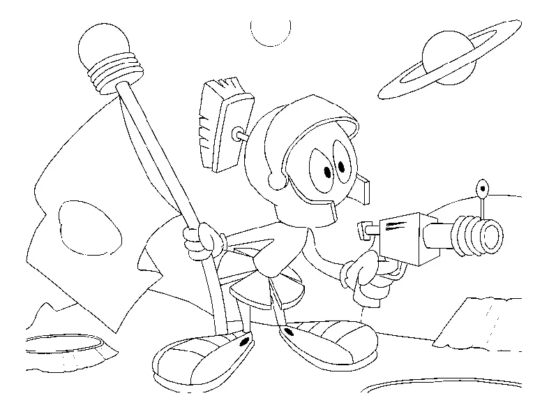 Marvin the Martian Coloring Pages 37