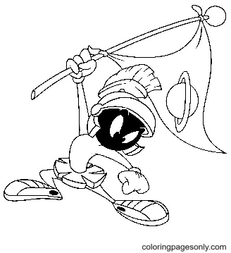 Marvin the Martian Coloring Pages 40