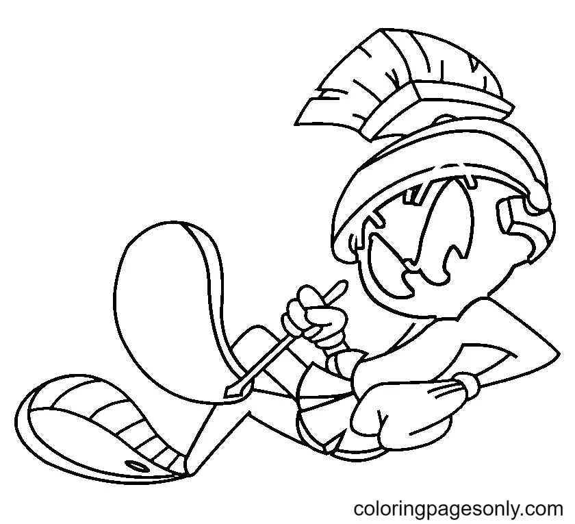 Marvin the Martian Coloring Pages 41