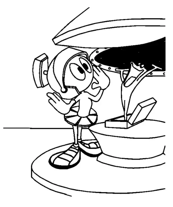 Marvin the Martian Coloring Pages