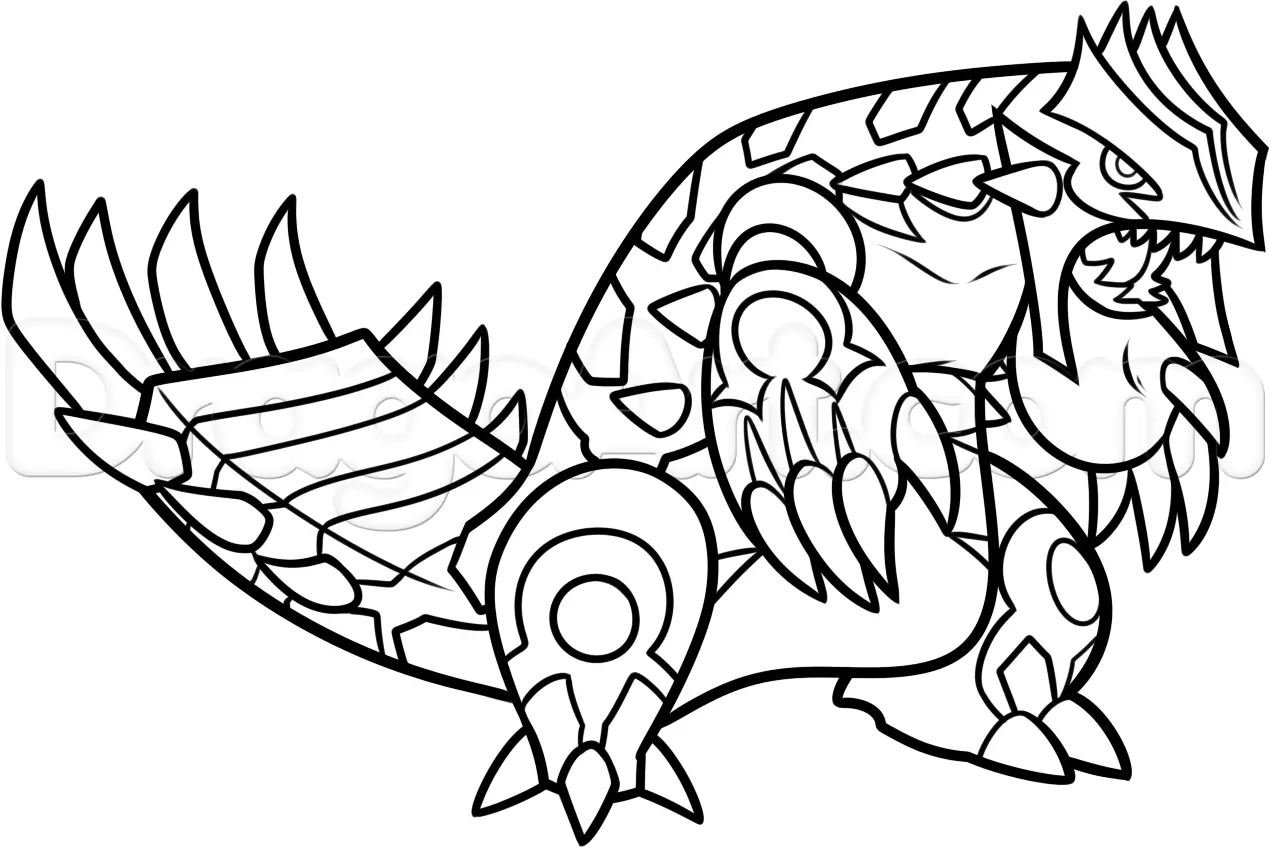 Mega Pokemon Coloring Pages 23