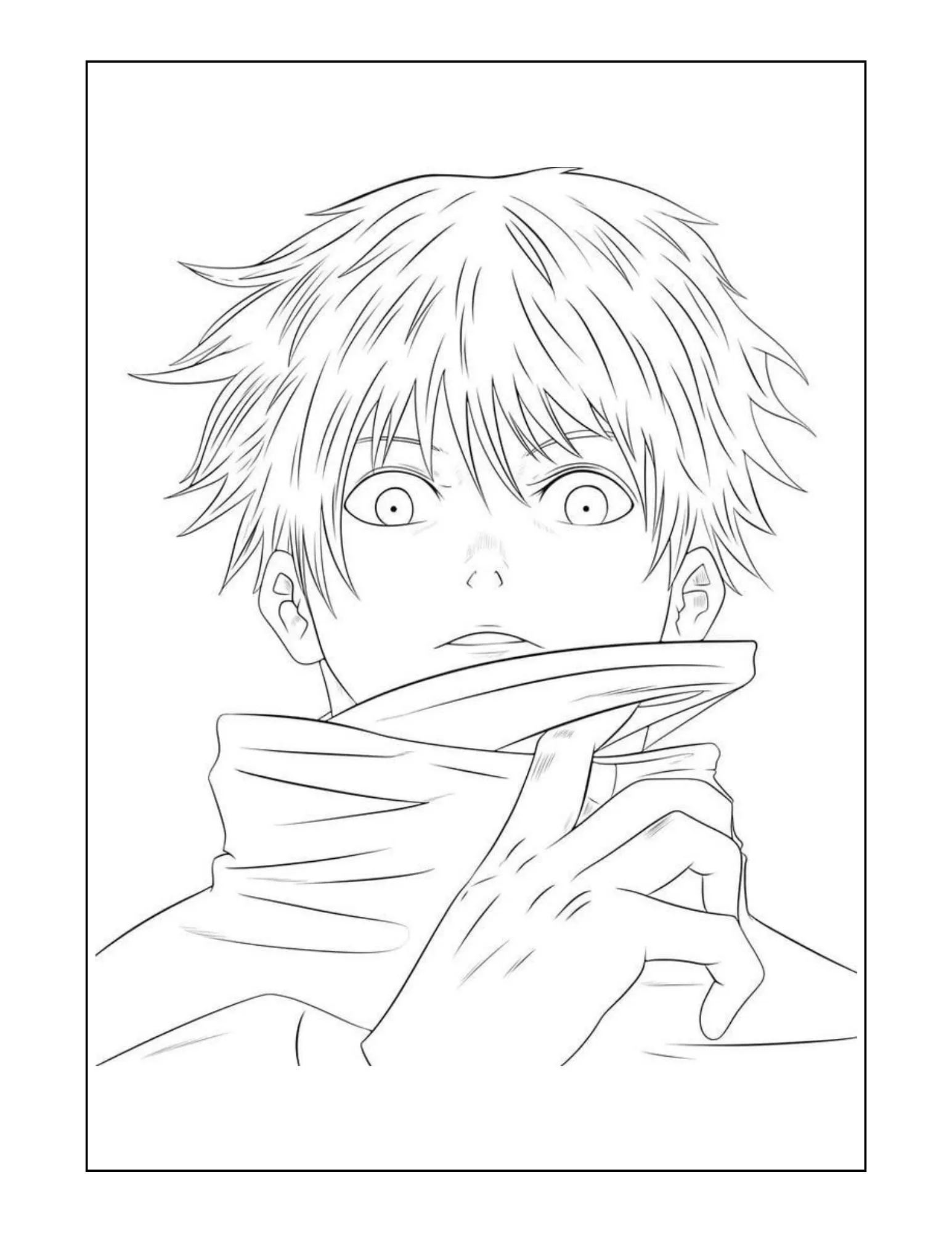 Megumi Fushiguro Coloring Pages 17