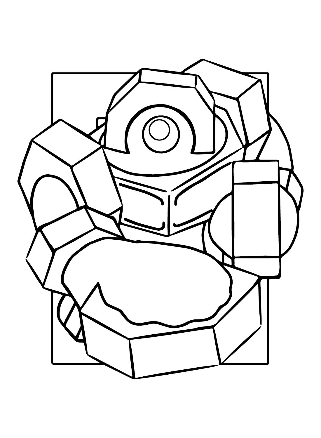 Melmetal Para Colorear