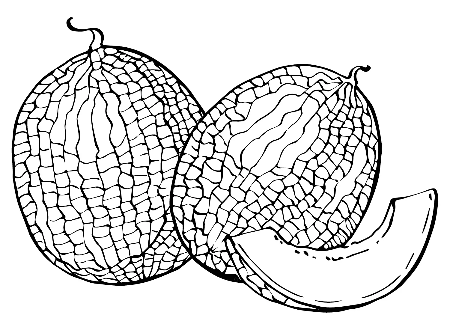 Melons Coloring Pages 11