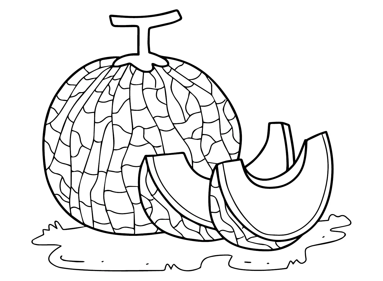 Melons Coloring Pages