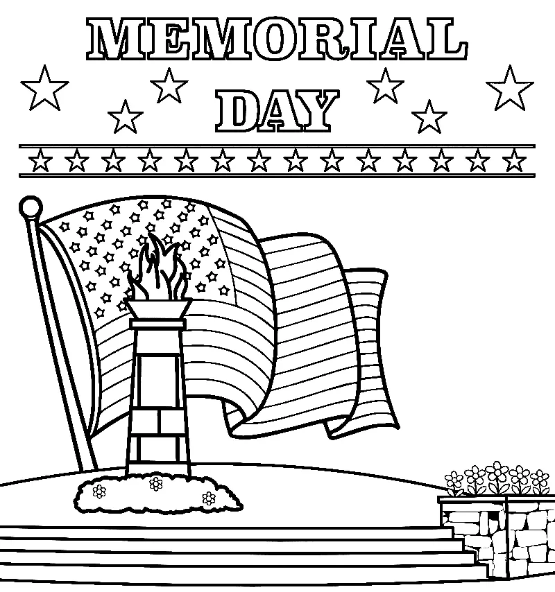 Memorial Day Coloring Pages 13