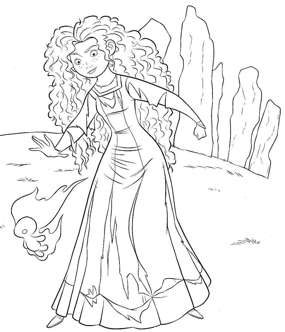 Merida Para Colorear