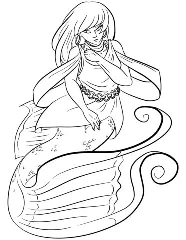 Mermaid Coloring Pages 57