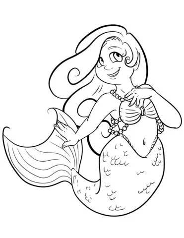 Mermaid Coloring Pages 59