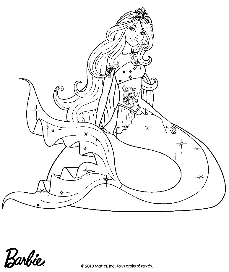 Mermaid Coloring Pages 60