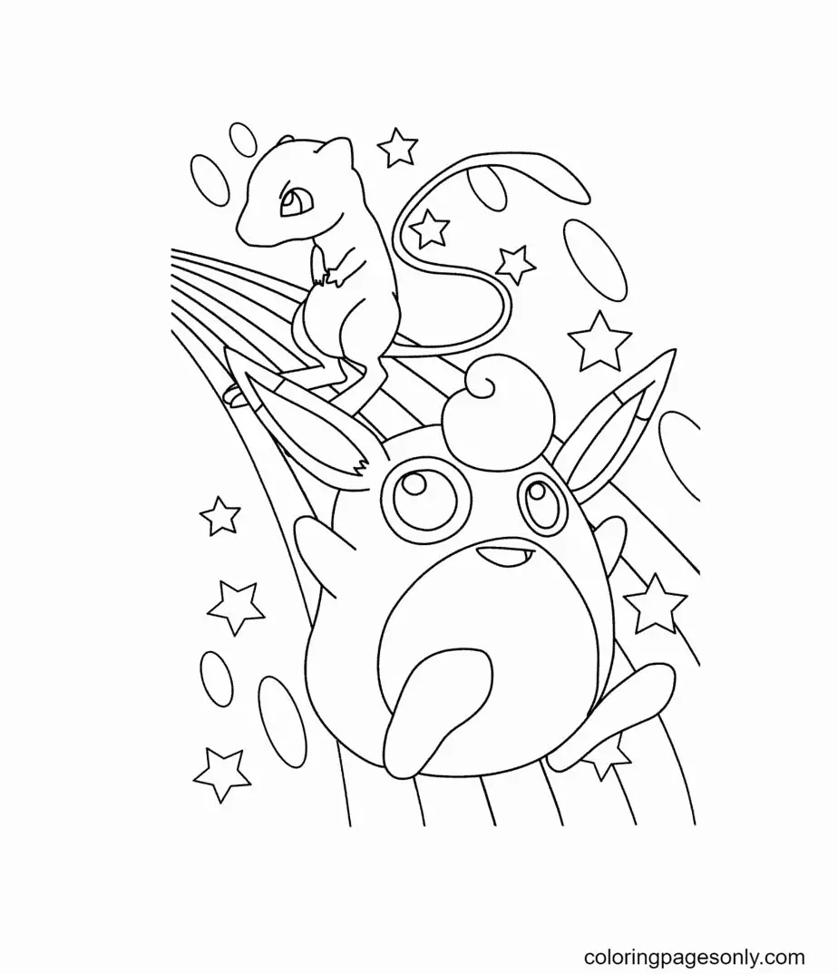 Mew Coloring Pages