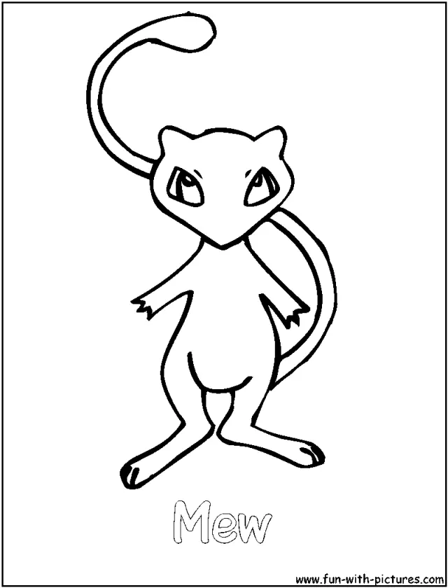 desenho para colorir pokemon mewtwo